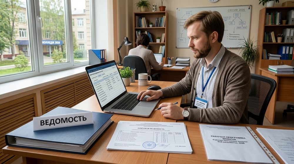Какие документы обязан вести преподаватель колледжа: Экзаменационная и зачётная ведомости