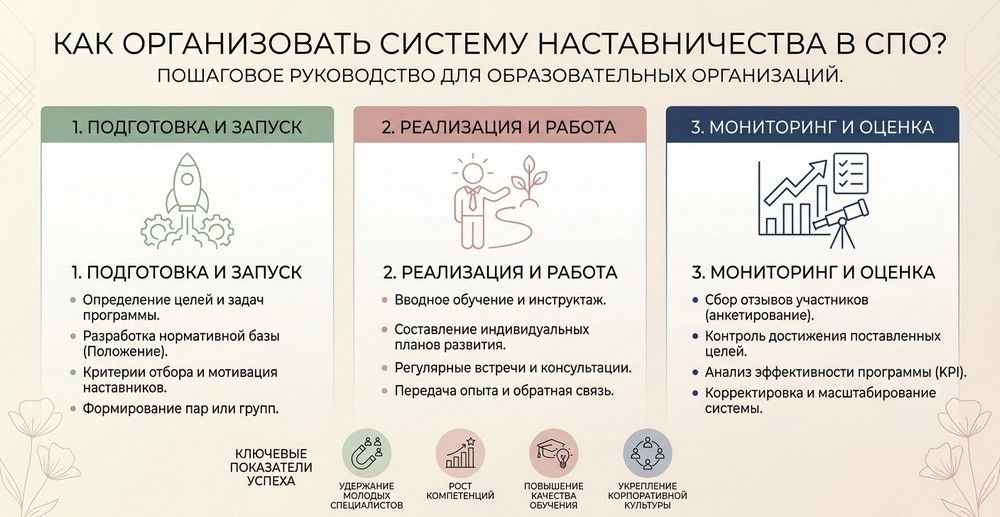 Как организовать систему наставничества в СПО